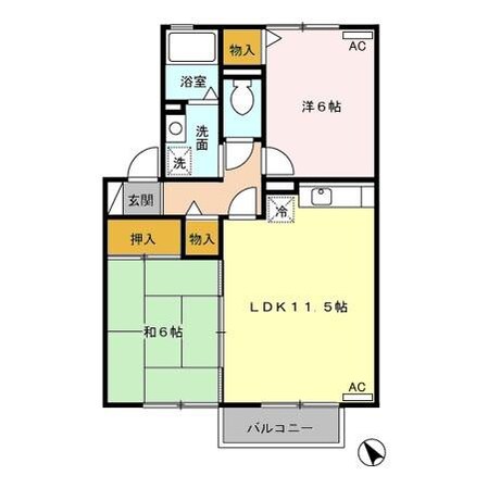 中津検診センター前 徒歩3分 2階の物件間取画像